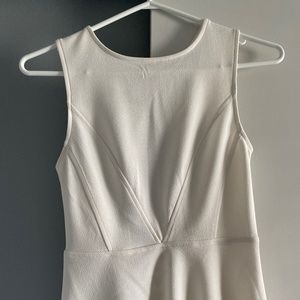 White Open Back Tank